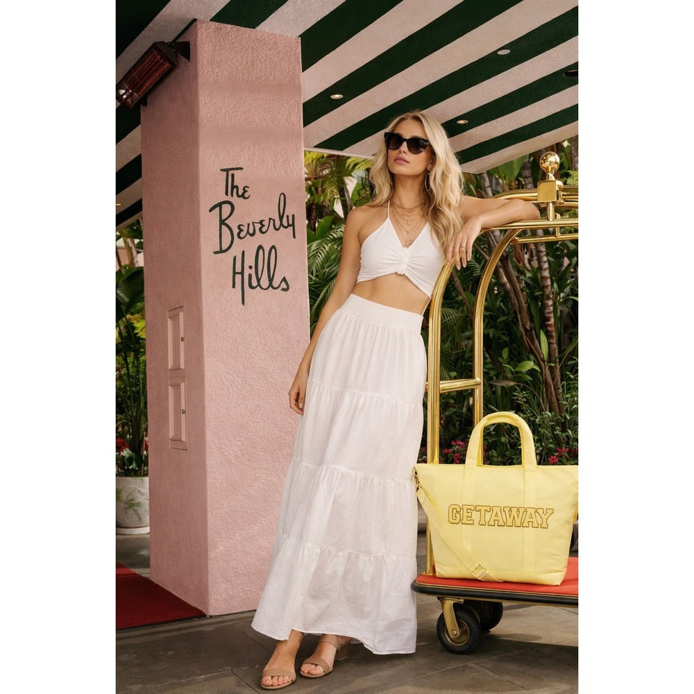 NWT Stoney‎ Clover Getaway tote bag banana bright yellow perfect travel
